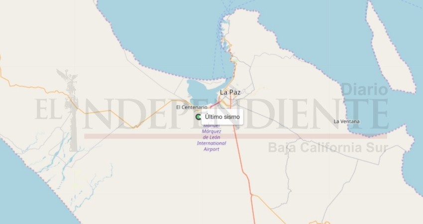 Tiembla en La Paz; 3.1 grados de magnitud