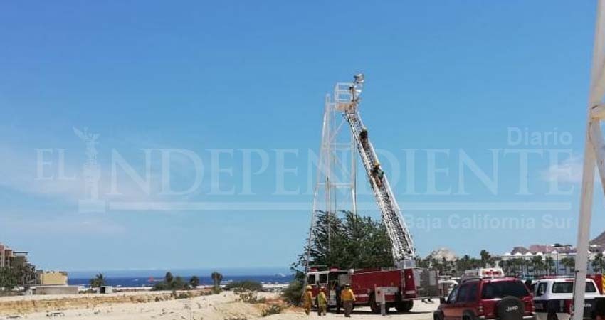 Intentó suicidarse aventándose  desde una torre de luz de CSL