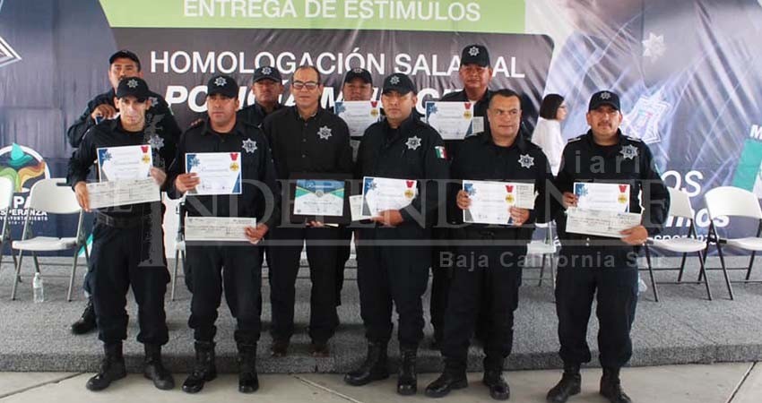 Invierten casi 8 mdp para homologar sueldos de policías de La Paz