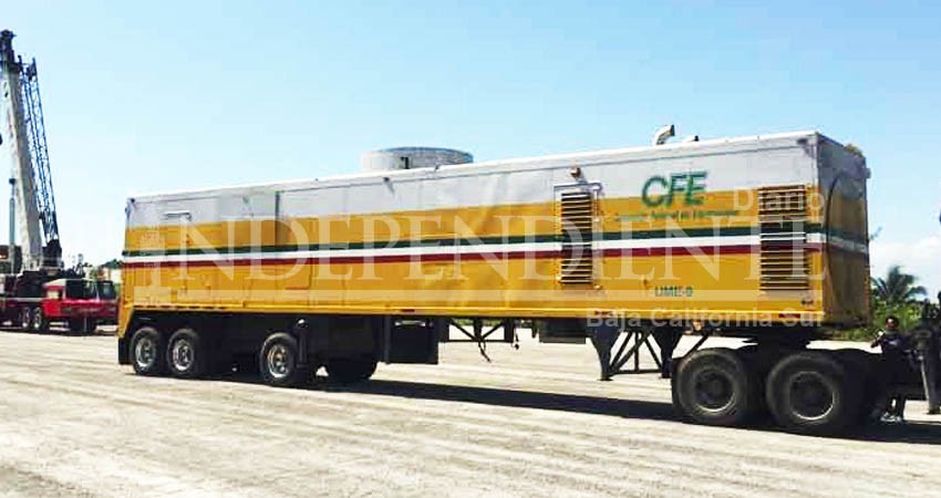 Ya está en BCS el generador de energía que solucionará fallas en sistema eléctrico: Castro Cosío