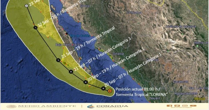 Activan protocolos de seguridad en La Paz y Los Cabos por “Lorena”