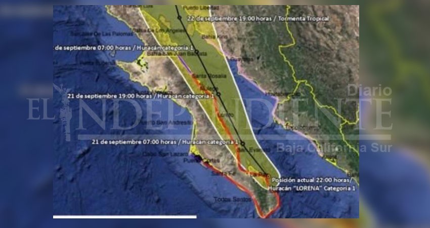 Huracán “Lorena” dejará  importantes lluvias en Loreto