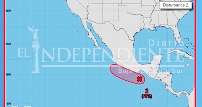 Incrementa a 70% probabilidad de formación ciclónica en el Pacífico