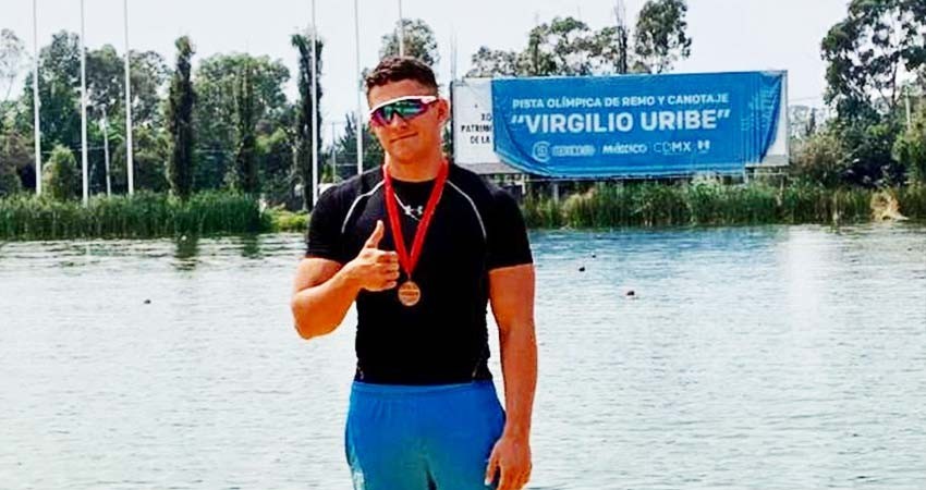 Gana bronce el Sudcaliforniano Pablo Ramírez en selectivo de canotaje