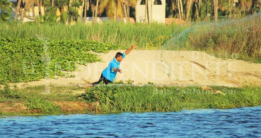 Reportan a ciudadanos pescando ilegalmente en el Estero de San José del Cabo