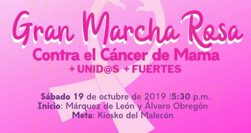 DIF La Paz invita a la Gran Marcha Rosa: +Unid@s +Fuertes