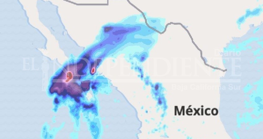 Continuarán las lluvias esta noche y mañana lunes en BCS