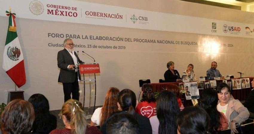 Realizan foro para la elaboración del Programa de Búsqueda Nacional