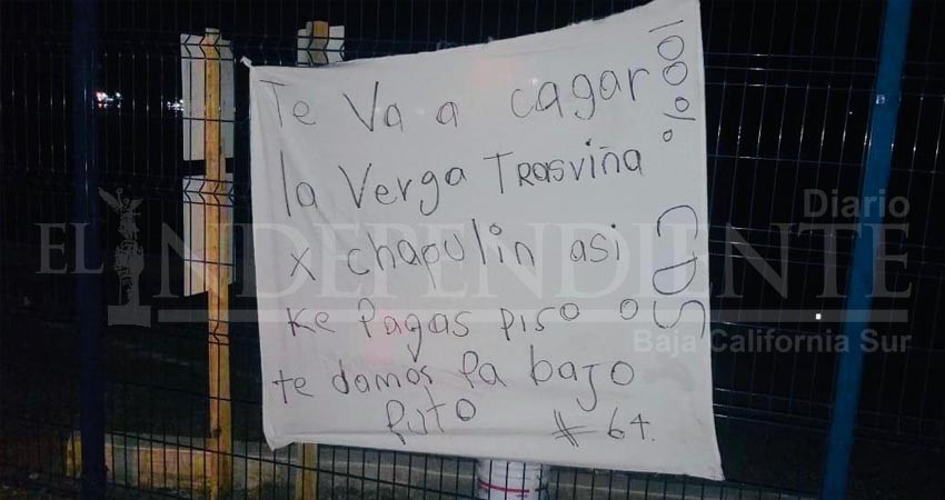 Encuentran nueva narcomanta en La Paz