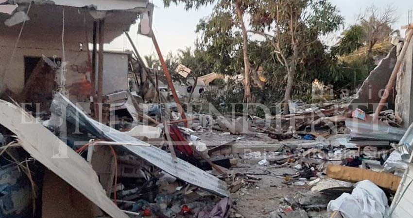 Piden ayuda para reconstruir la casa de los abuelos que se destruyó en la explosión del Zacatal