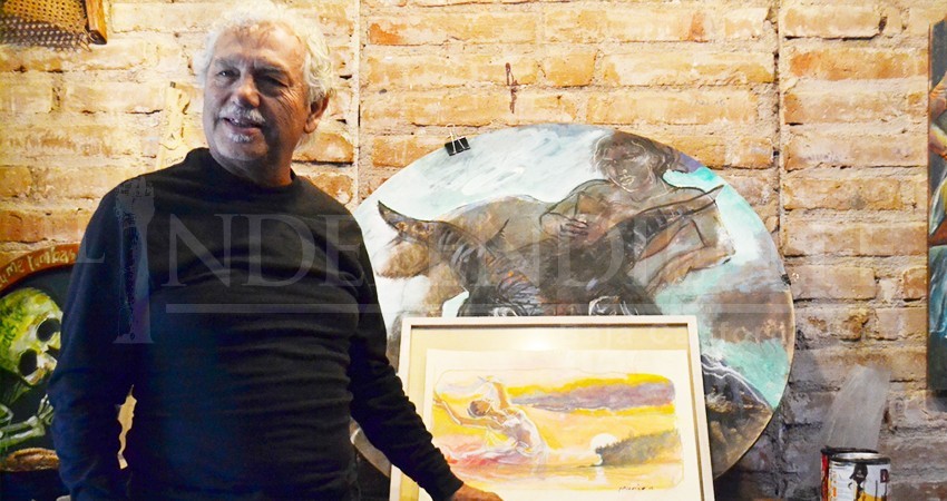 El artista Francisco Merino sorteará pintura en beneficio de mujer que necesita urgente operación