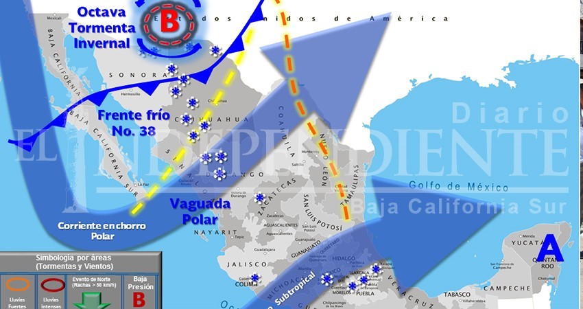 Lunes y martes con pronóstico de lluvias aisladas en BCS