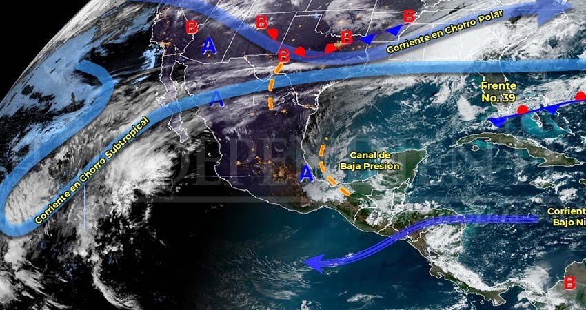 Pronostica CONAGUA el ingreso de un nuevo frente frío