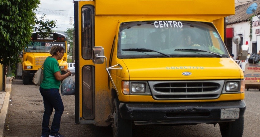 Emite tránsito municipal de La Paz medidas de higiene para el transporte público