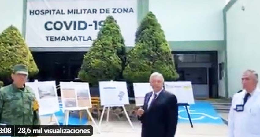 Agradece AMLO apoyo del Ejercito ante la contingencia