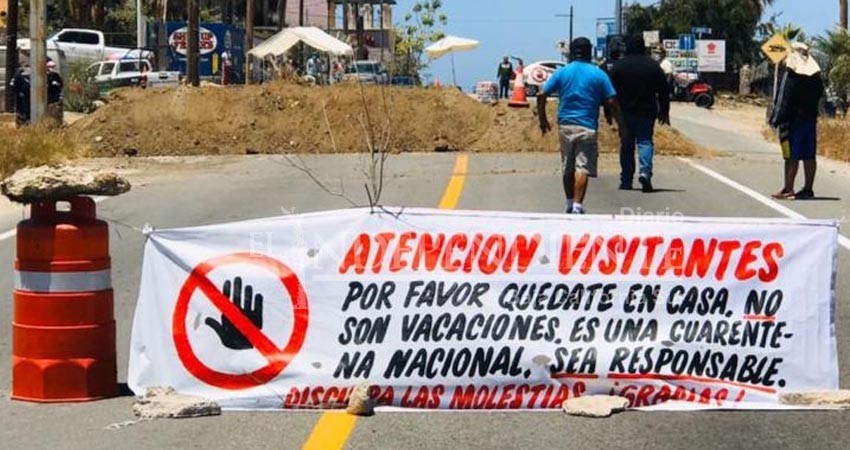 Refuerzan filtro sanitario en Todos Santos; solo hay una entrada