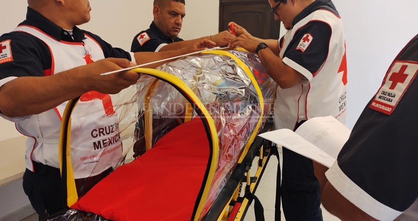 Llega a Cruz Roja Los Cabos cápsula para traslado de pacientes con COVID-19