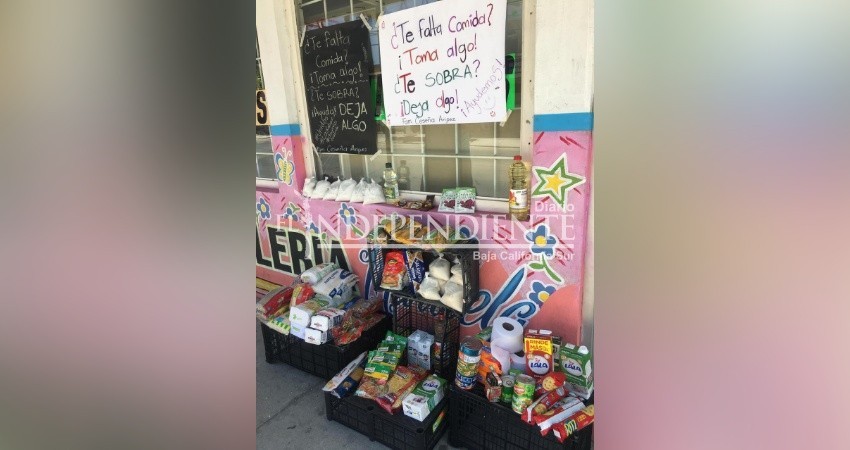 “¿Te falta comida? Tómala, ¿te sobra? Ayuda y deja algo”