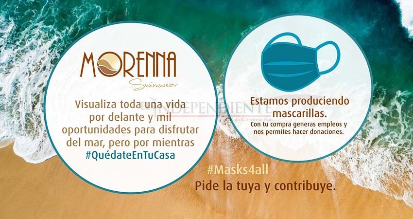 Diseñadora sudcaliforniana cambia de giro, por contingencia hace cubrebocas