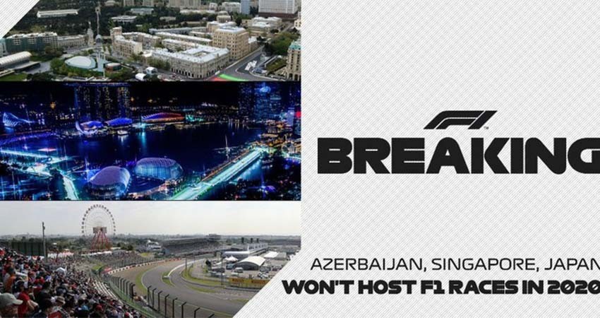 F-1 cancela carreras de Azerbaiyán, Singapur y Japón