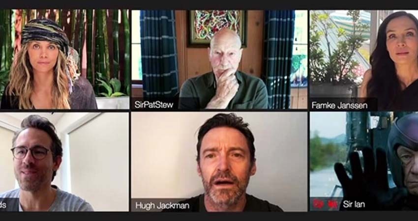 Ryan Reynolds sorprende en la reunión virtual de X-Men