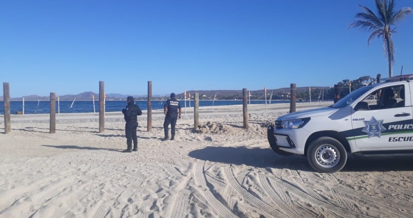 Vigilará policía municipal el cierre de playas de La Paz