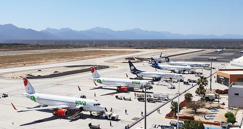 Hasta 5 mil viajeros por día ha registrado Aeropuerto Internacional de Los Cabos