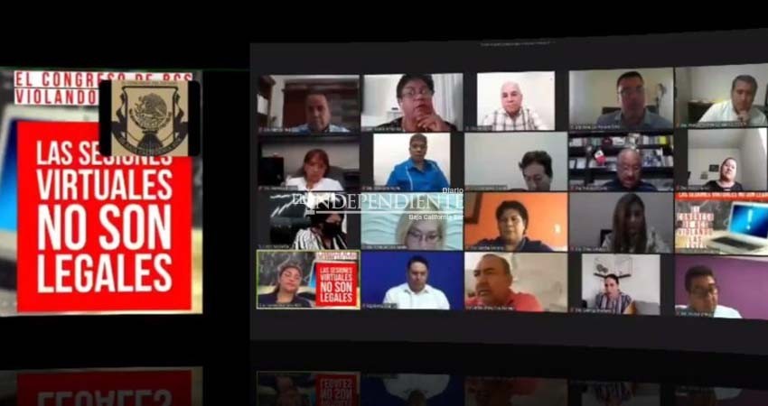 Por no estar publicadas por Gobernador protesta oposición contra sesiones virtuales