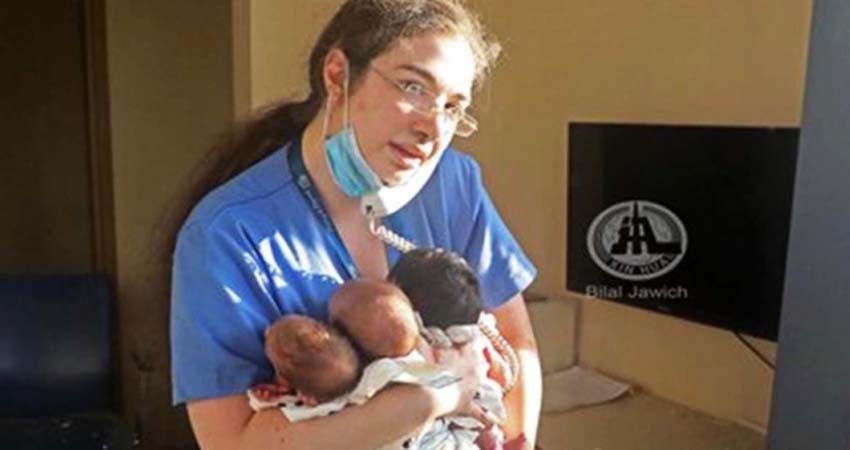 La enfermera que salvó a tres bebés en explosión de Beirut