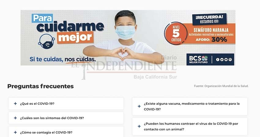 Promueven atención temprana a sospechosos de COVID-19 en Los Cabos 