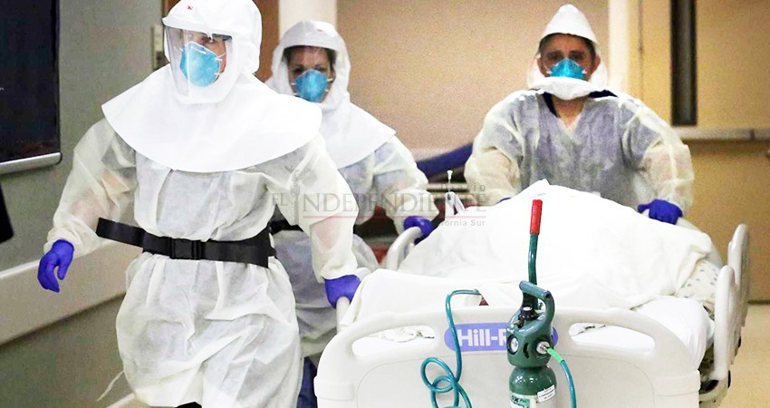 Registra BCS 285 nuevos contagios  y 13 muertes por COVID-19  durante el fin de semana