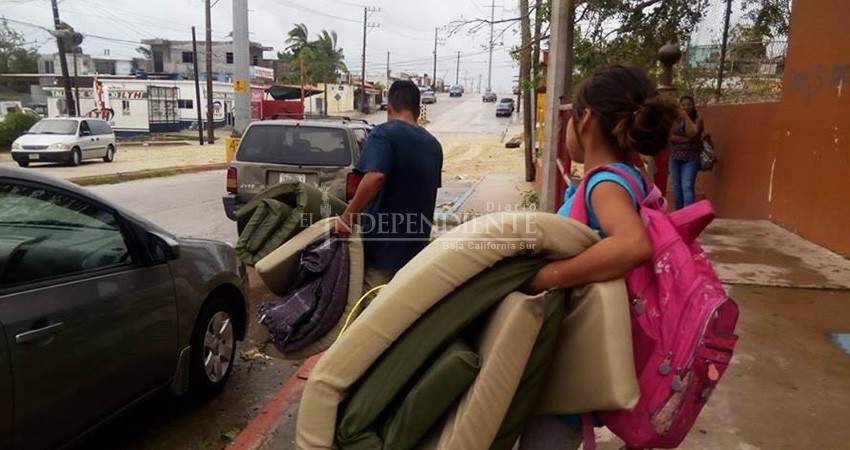 Más de 150 refugios temporales se encuentran habilitados en BCS por “Genevieve” 