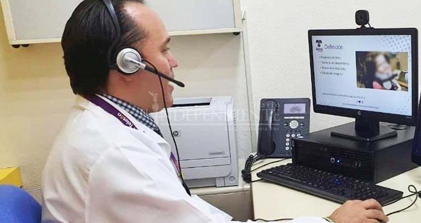 Niñas y niños reciben sesiones de telerehabilitación por parte del CRIT BCS