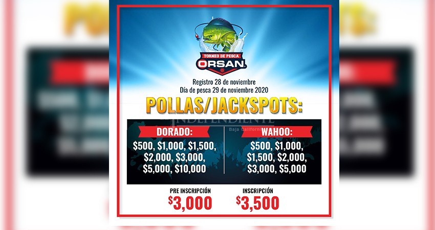 Confirma Orsan Torneo de Pesca Deportiva en Los Cabos