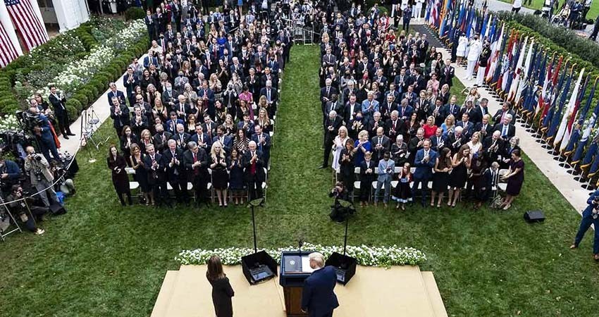 Trump se pudo contagiar de covid-19 en este evento