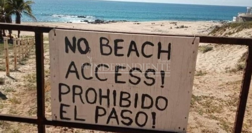 Denuncian otro cierre de acceso a playa, ahora en Zacatitos