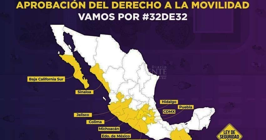 Aprueban 11 estados la movilidad como derecho constitucional