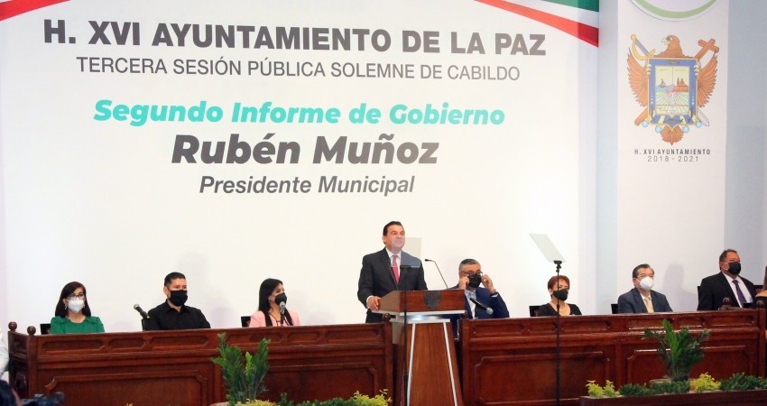 Informa Rubén Muñoz  a los paceños del estado que guarda el Ayto de La Paz