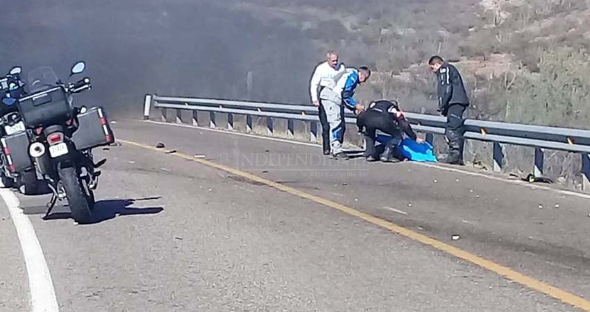 Muere motociclista tras fatal derrape