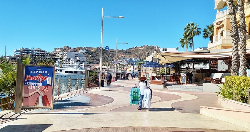Sin visitantes la zona turística de Cabo San Lucas