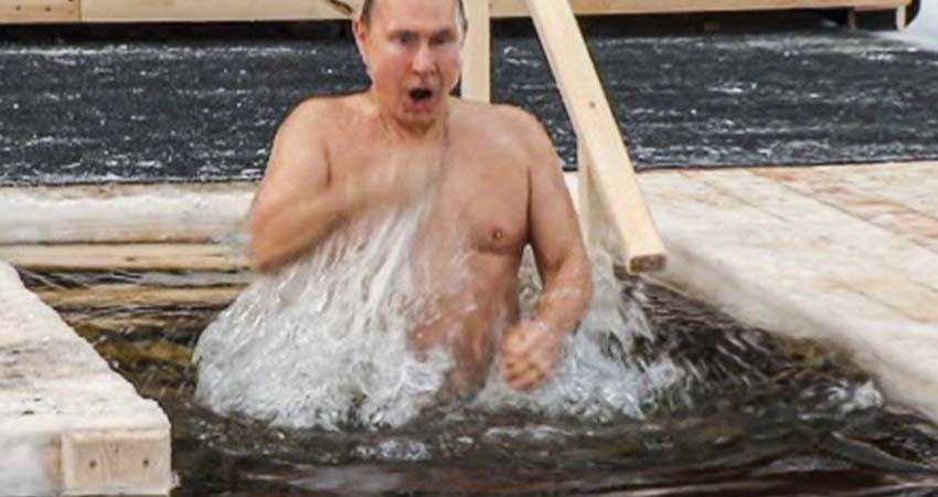 Putin se da chapuzón en agua helada para celebrar la Epifanía