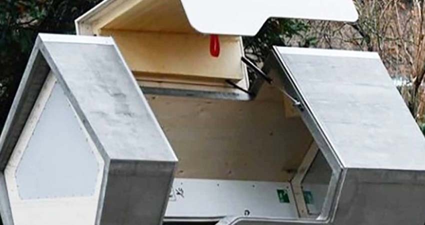 Instalan cápsulas futuristas para refugiar a personas sin hogar; así lucen