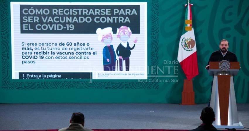 Abren registro de adultos mayores para recibir vacuna contra Covid19