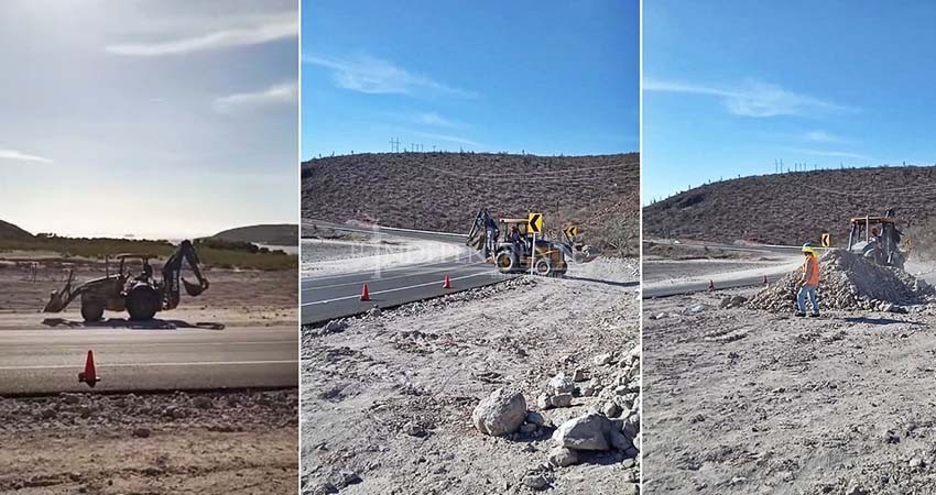 Ante visita de AMLO, tapan con trascabos perforaciones de New Fortress