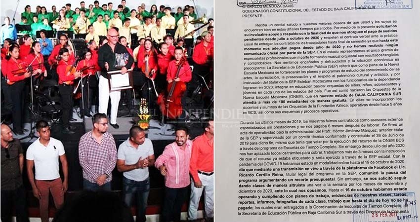 Orquesta infantil silenciada por la SEP: deben a profesores seis meses de honorarios