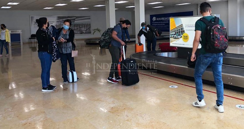 Aumentan paulatinamente llegadas de pasajeros vía aérea a Los Cabos