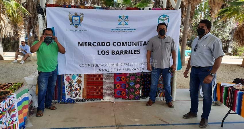Buscará Desarrollo Económico aperturar mercados de productores en La Paz y la Delegación de San Antonio