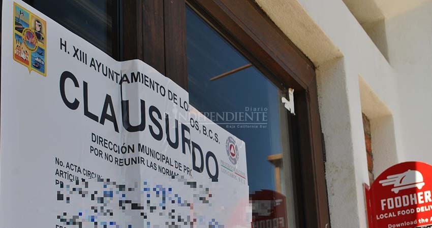 Por incumplir medidas, cuatro negocios fueron cerrados en Los Cabos el fin de semana