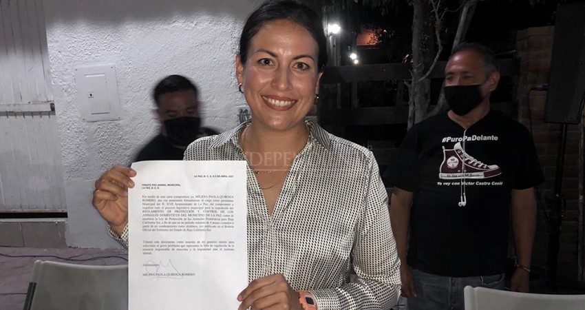 Se compromete Milena Quiroga a impulsar la actualización de la Ley de Animales Domésticos en los primeros seis meses de su gobierno