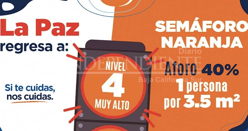 La Paz regresa a naranja en el Sistema de Alerta Sanitaria